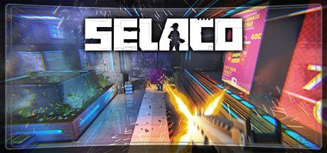 Key Art for Selaco, with the player firing their assault rifle at invading enemies.