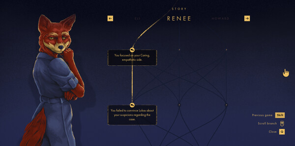 The web, showcasing some of the outcomes in Renee's story.