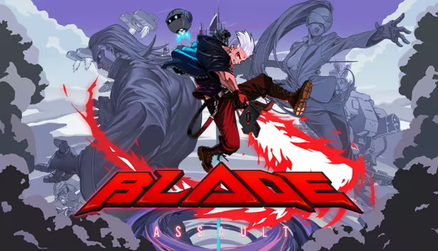 Key art of the protagonist Kil, with the antagonists/leaders of Ezsperanza in the background