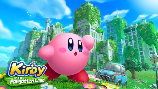 Key Art of Kirby gazing off into the horizon adorably