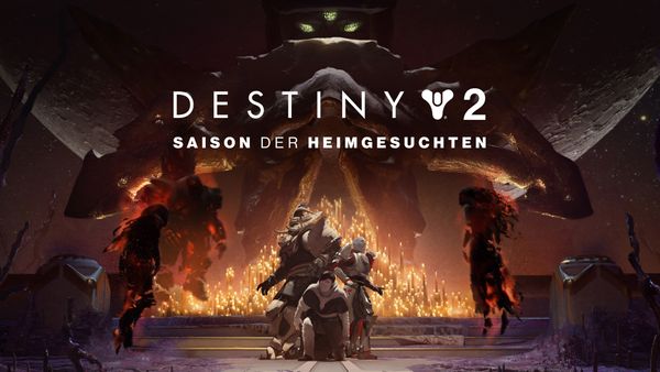 Key Art for Season of the Haunted, with Zavala, Caiatl, and Crow flanked by their nightmares and Eris Morn