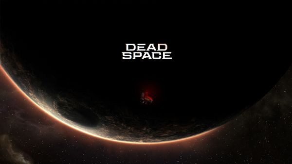 Artwork feature the planet Aegis VII looking over the USG Ishimura and the Dead Space logo